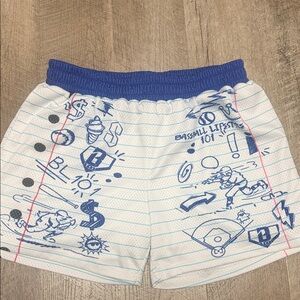 Men’s Adult Medium Baseball Lifestyle 101 Doodle Shorts